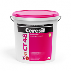 Краска силиконовая фасадная, 10л Церезит СТ-48 (CERESIT СТ-48) 